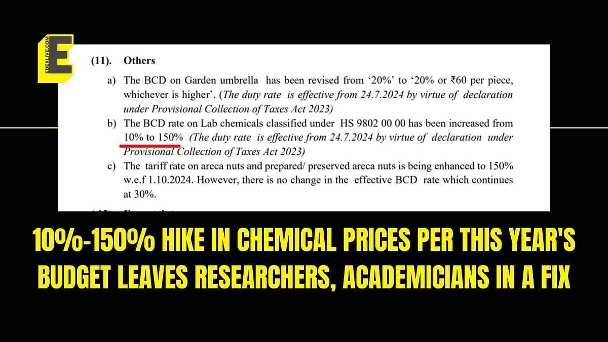 The 10150 hike in chemical prices per this year's Union Budget
